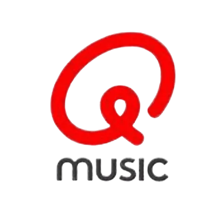 Logo Qmusic, klant van Photoboothhuren.com