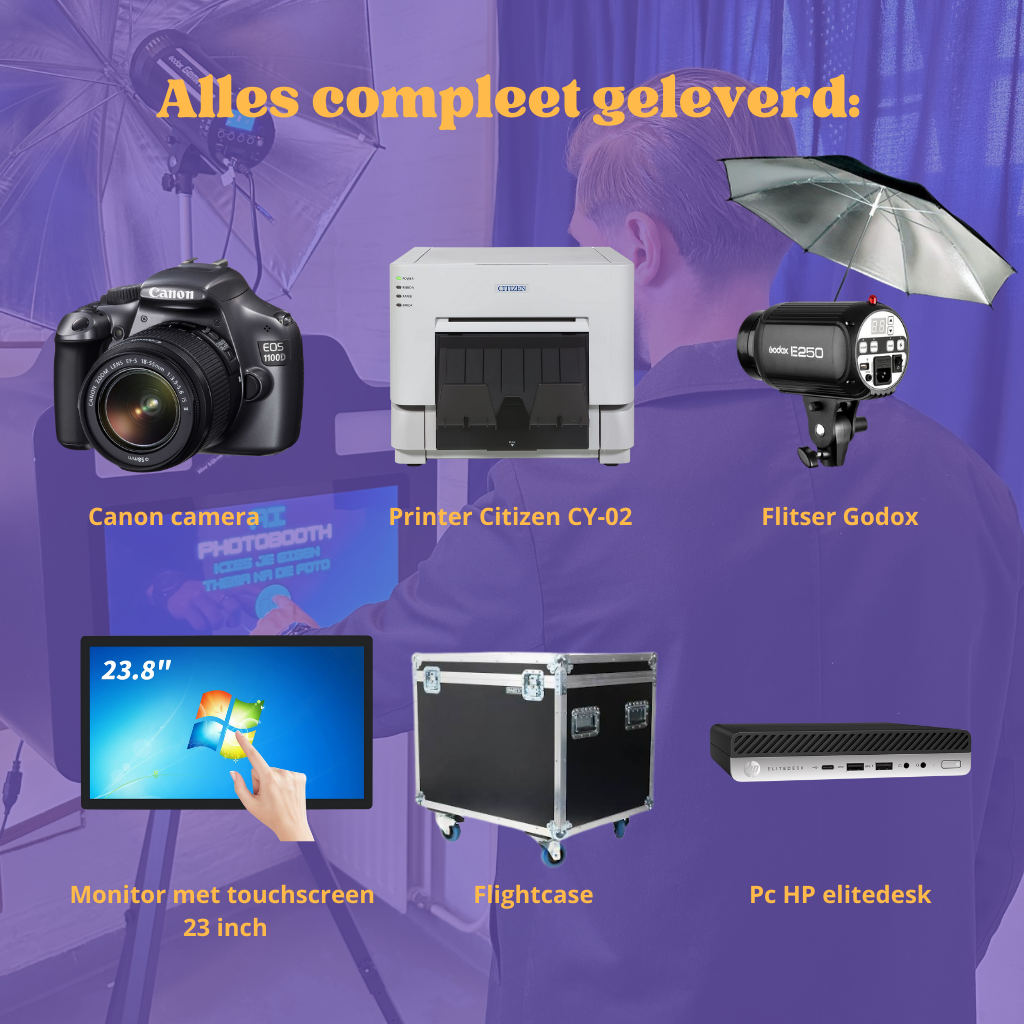 Plug and play - photobooth - Custom design - Kopen - Compleet