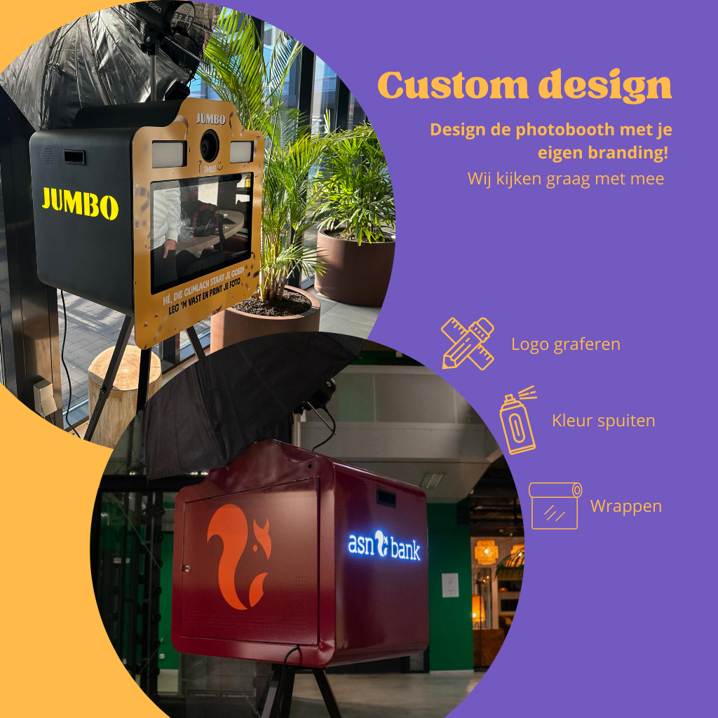 Plug and play - photobooth - Custom design - Kopen - Compleet