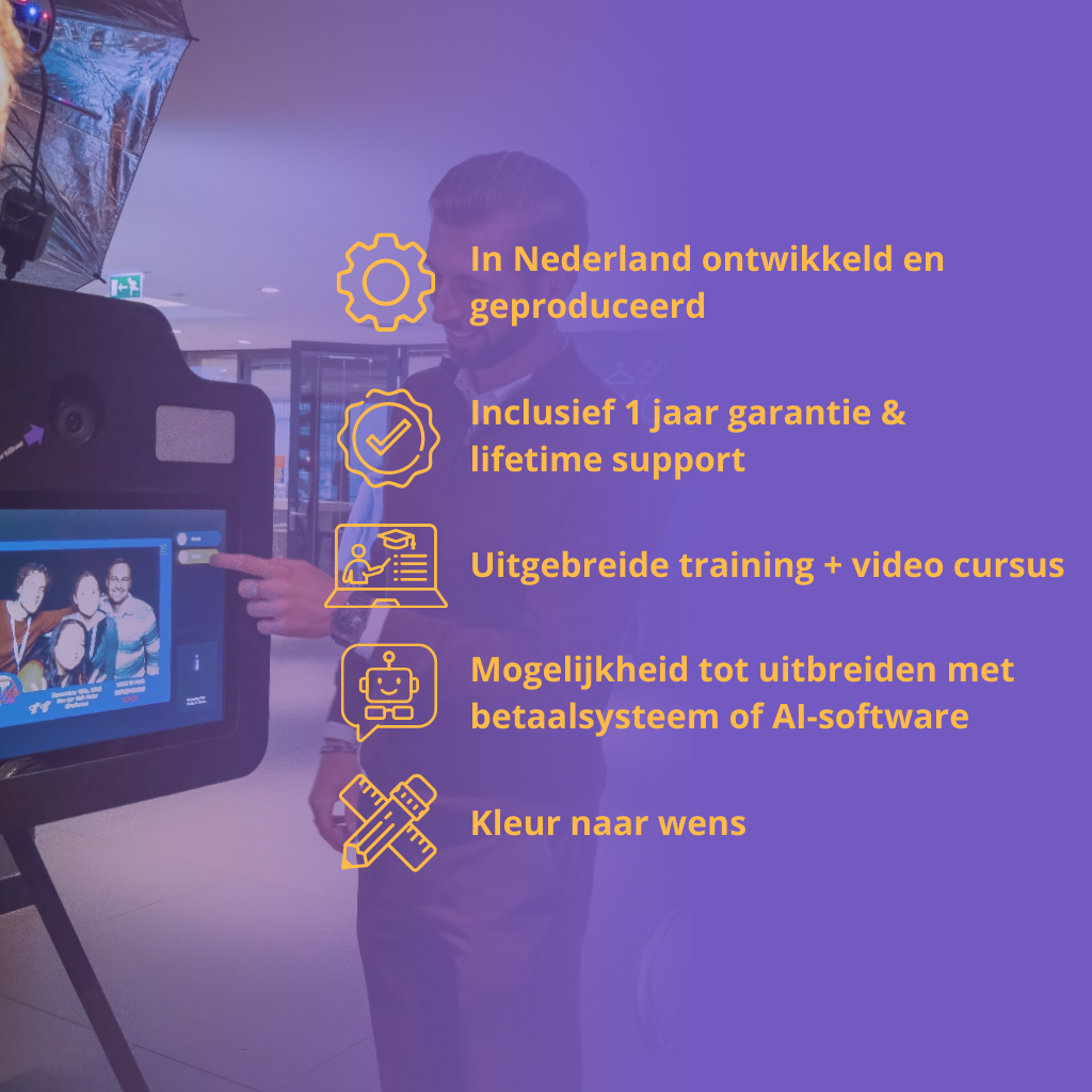 Plug and play - photobooth - Custom design - Kopen - Compleet