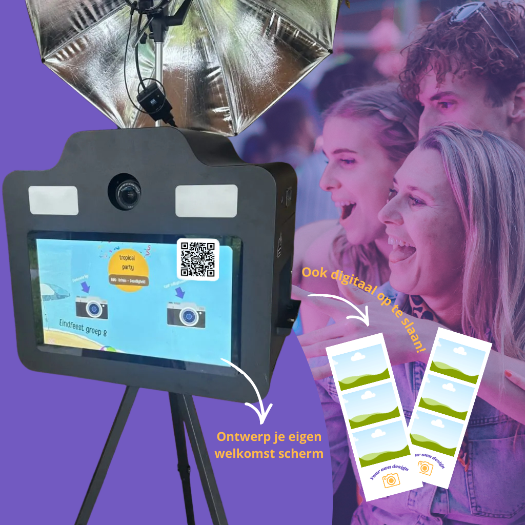 Plug and play - photobooth - Custom design - Kopen - Compleet